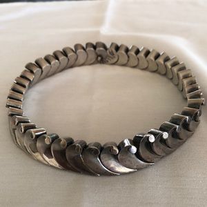 Spectacular Vintage “Wave” Silver Choker
